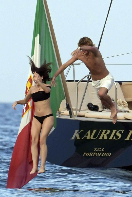 TAHNEE ATKINSON in Bikini at a Boat in Sardinia 08/10/2018