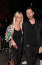 TARA REID Leaves Beauty & Essex in Hollywood 08/10/2018