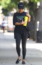 VANESSA HUDGENS Heading to Pilates Class in Los Angeles 08/22/2018