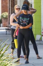 VANESSA HUDGENS in Tights Out in Los Angeles 08/22/2018