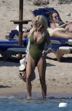 VICTORIA SILVSTEDT in Swimsuit on the Beach in Sardinia 08/06/2018