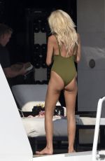 VICTORIA SILVSTEDT in Swimsuit on the Beach in Sardinia 08/06/2018