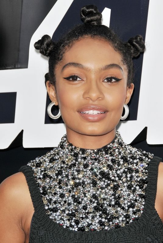YARA SHAHIDI at Blackkklansman Premiere at Samuel Goldwyn Theatre in Los Angeles 08/08/2018
