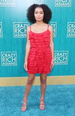 YARA SHAHIDI at Crazy Rich Asians Premiere in Los Angeles 08/07/2018