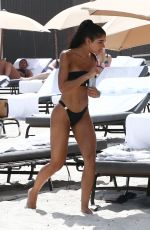 YOVANNA VEMTURA in Bikini on the Beach in Miami 08/18/2018