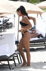 YOVANNA VEMTURA in Bikini on the Beach in Miami 08/18/2018