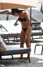 YOVANNA VEMTURA in Bikini on the Beach in Miami 08/18/2018
