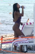 YOVANNA VENTURA in Swimsuit at a Beach in Miami 08/12/2018