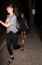 ZOE KRAVITZ and SHAILENE WOODLEY at Lucques Restaurant in West Hollywood 08/10/2018