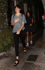 ZOE KRAVITZ and SHAILENE WOODLEY at Lucques Restaurant in West Hollywood 08/10/2018
