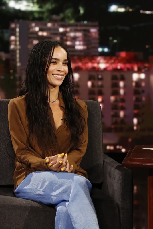 ZOE KRAVITZ at Jimmy Kimmel Live 08/16/2018