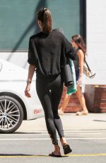 ALESSANDRA AMABROSIO Leaves Pilates Class in Santa Monica 09/17/2018