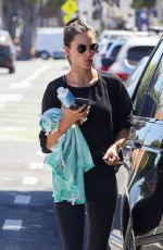 ALESSANDRA AMABROSIO Leaves Pilates Class in Santa Monica 09/17/2018