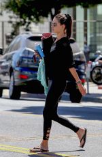 ALESSANDRA AMABROSIO Leaves Pilates Class in Santa Monica 09/17/2018