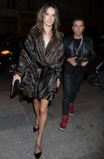 ALESSANDRA AMBROSIO Arrives at Zadig & Voltaire Fashion Show at PFW in Paris 09/29/2018