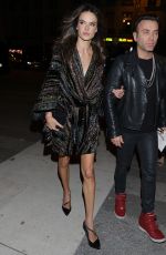 ALESSANDRA AMBROSIO Arrives at Zadig & Voltaire Fashion Show at PFW in Paris 09/29/2018