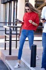 ALESSANDRA AMBROSIO at a Skincare Clinic in Los Angeles 09/18/2018