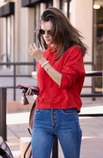 ALESSANDRA AMBROSIO at a Skincare Clinic in Los Angeles 09/18/2018