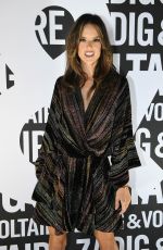 ALESSANDRA AMBROSIO at Zadig & Voltaire Show at Paris Fashion Week 09/29/2018
