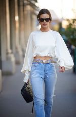 ALESSANDRA AMBROSIO in Denim Out in Paris 09/28/2018