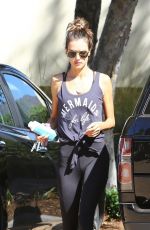 ALESSANDRA AMBROSIO Leaves Gym in Malibu 09/16/2018