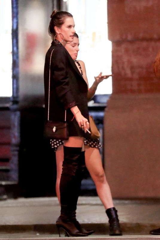 ALESSANDRA AMBROSIO Night Out in New York 09/09/2018