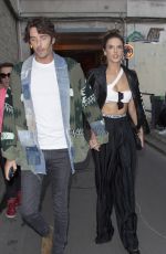 ALESSANDRA AMBROSIO Out at Paris Fashion Week 09/27/2018