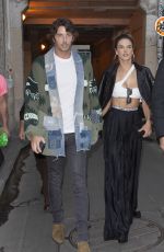 ALESSANDRA AMBROSIO Out at Paris Fashion Week 09/27/2018