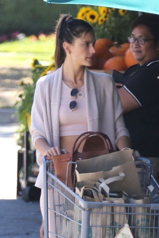 ALESSANDRA AMBROSIO Shopping at Whole Foods in Brentwood 09/15/2018