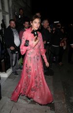 ALEXA CHUNG Arrives at Victoria Beckham x Vogue Party in London 09/16/2018