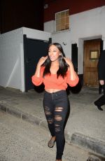 ALEXANDRA BURKE Leaves Phoenix Theatre in London 09/03/2018