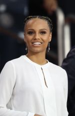 ALICIA AYLIES at PSG vs Rennes Soccer Match in Paris 09/26/2018