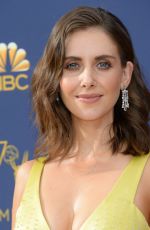 ALISON BRIE at Emmy Awards 2018 in Los Angeles 09/17/2018