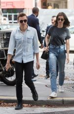 ALISON BRIE Out at Paris Fashion Week 09/24/2018