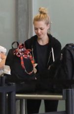 AMANDA SEYFRIED at LAX Airport in Los Angeles 09/28/2018