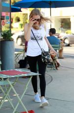 AMANDA SEYFRIED Out for Coffee in Los Angeles 08/29/2018