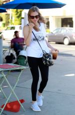 AMANDA SEYFRIED Out for Coffee in Los Angeles 08/29/2018