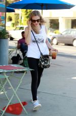 AMANDA SEYFRIED Out for Coffee in Los Angeles 08/29/2018