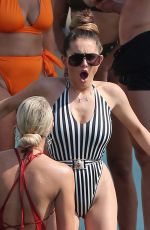 AMBER DAVIES in Swimsuit on the Beach in Ibiza 08/31/2018
