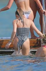 AMBER DAVIES in Swimsuit on the Beach in Ibiza 08/31/2018
