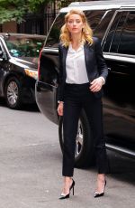 AMBER HEARD Arrives at 92Y in New York 09/23/2018