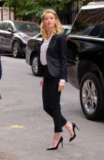 AMBER HEARD Arrives at 92Y in New York 09/23/2018