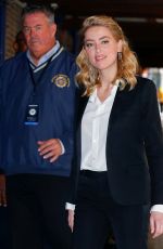 AMBER HEARD Arrives at 92Y in New York 09/23/2018