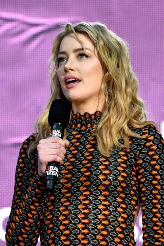 AMBER HEARD at 2018 Global Citizen Festival in New York 09/29/2018