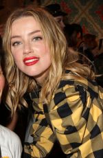 AMBER HEARD at Alice + Olivia by Stacey Bendet Show at New York Fashion Week 09/11/2018