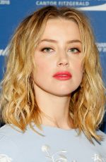 AMBER HEARD at Charity Day Hosted by Cantor Fitzgerald in New York 09/11/2018