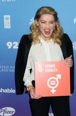AMBER HEARD at Social Good Summit in New York 09/23/2018