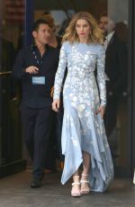 AMBER HEARD Heading to Cantor Charity Day in New York 09/11/2018