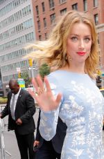 AMBER HEARD Heading to Cantor Charity Day in New York 09/11/2018