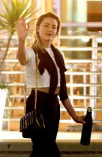 AMBER HEARD Night Out in Hollywood 08/29/2018